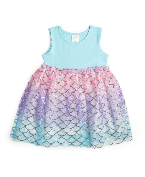 Toddler Girls Sparkling Mermaid Dress