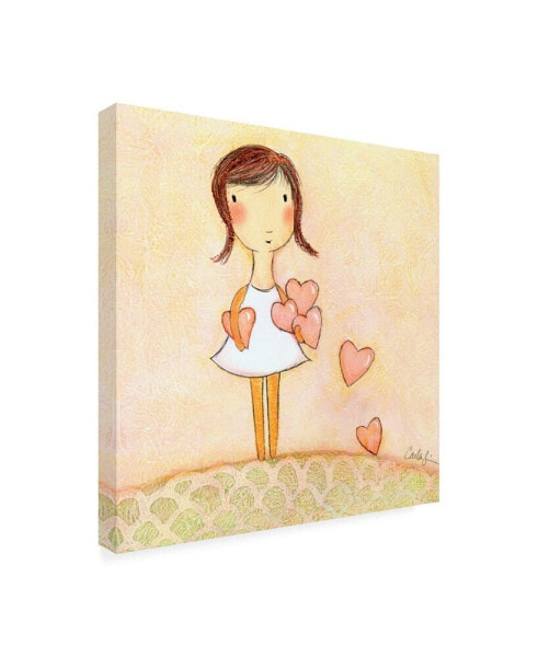 Carla Sonheim with All My Hearts Canvas Art - 19.5" x 26"