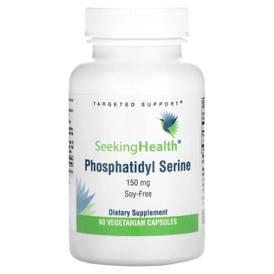 Улучшение памяти и работы мозга Seeking Health Phosphatidyl Serine, 150 мг, 60 вегетарианских капсул