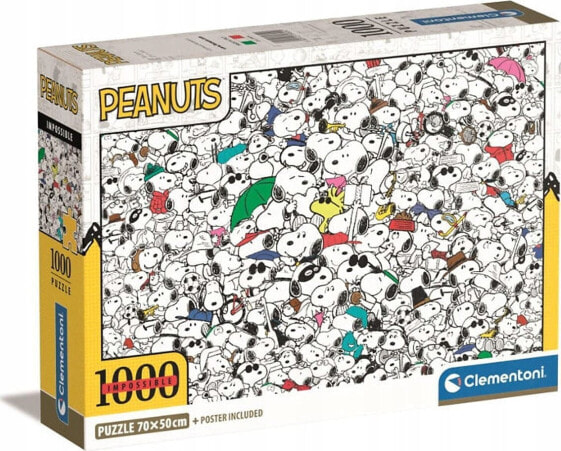 Clementoni Puzzle 1000 elementów Compact Impossible Peanuts