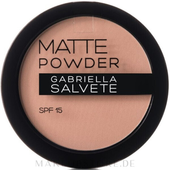 Mattierender Puder LSF 15 - Gabriella Salvete Matte Powder SPF15 04 Light Sand