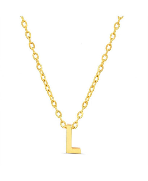 Gold-Tone Letter Initial Pendant Necklace