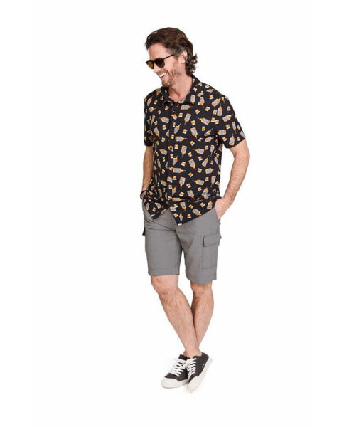 Men's Happy Hour Short Sleeve Button Up Shirt