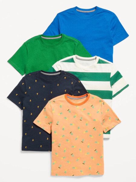 Softest Crew-Neck T-Shirt 5-Pack for Boys