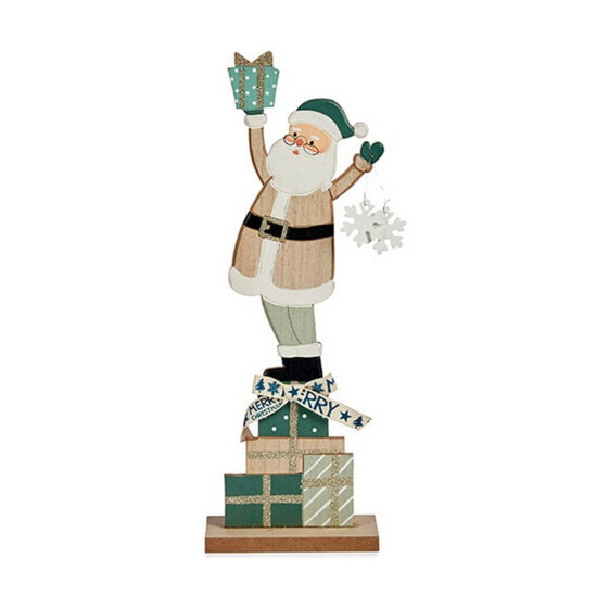 Декоративная фигура Зеленый Дед Мороз 7 x 40 x 14 cm Деревянный