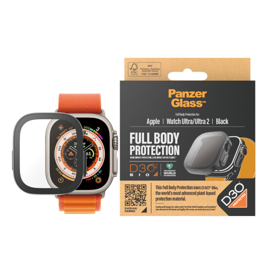 PanzerGlass Screen Protector Full Body Apple Watch 2023 49mm with D3O black