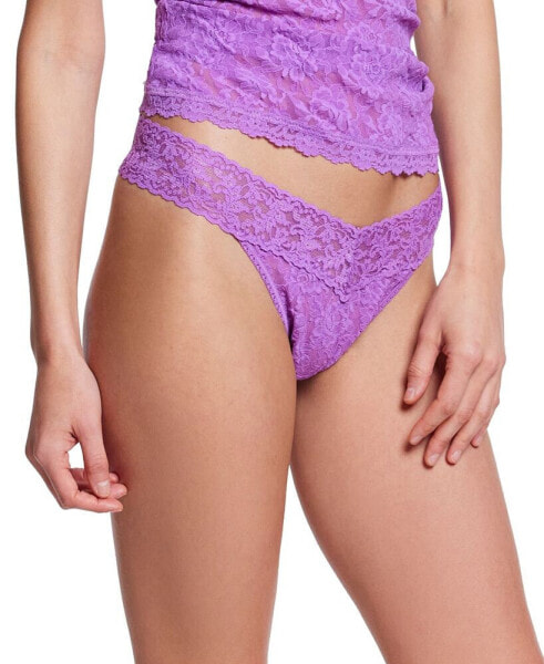 Signature Lace Original Rise Thong Underwear