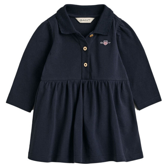 Платье Gant Baby Girl Shield Piqué Rugger