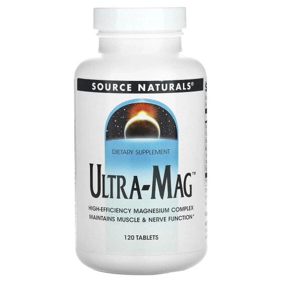 Витаминно-минеральный комплекс Магний Ultra-Mag, 120 таб. от Source Naturals