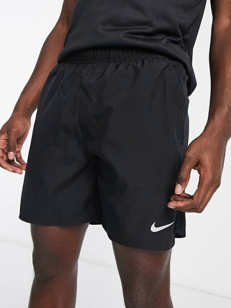 Nike Running Challenger 2-in-1 7 inch shorts in black