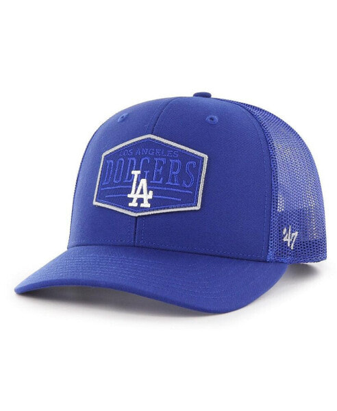 Men's Royal Los Angeles Dodgers Ridgeline Tonal Patch Trucker Adjustable Hat