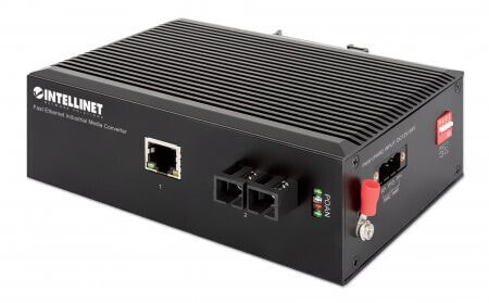 Intellinet Industrie Medienkonverter SC Singlemode 20km IP40 - Converter - 0.1 Gbps