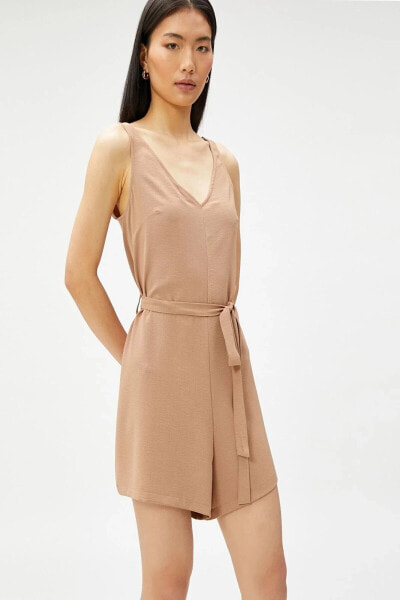 Комбинезон Koton Jumpsuit V Neck Sleeveless Belted