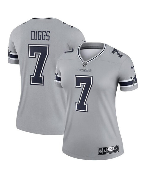 Women's Trevon Diggs Silver Dallas Cowboys Inverted Legend Jersey