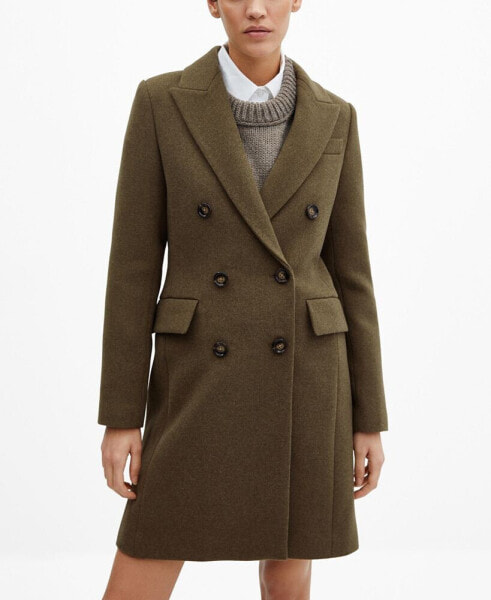 Women's Wool Double-Breasted Coat