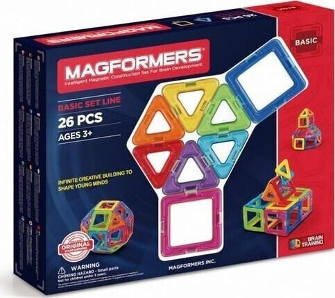 Конструкторы Magformers Basic 26 шт. (005-30877) для детей.