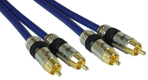 InLine Premium RCA Audio Cable 2x RCA male / male gold plated 1m