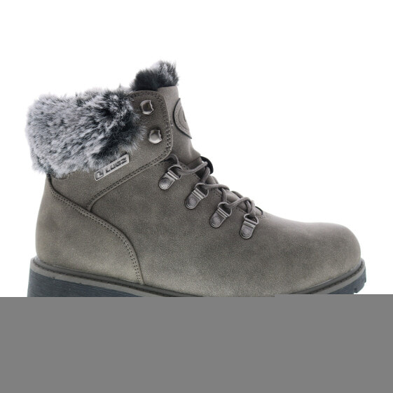 Lugz Grotto II Fur WGROT2FD-019 Womens Gray Synthetic Casual Dress Boots
