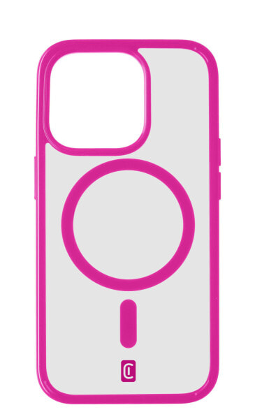 Cellularline Pop MagSafe Case MAG Backcover Apple iPhone 15 Pro Pink Transparent