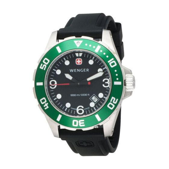Часы Wenger Aqua  100M Green Bezel