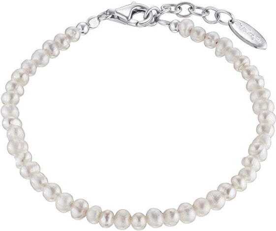 Silver bracelet with pearls ERB-20-PE