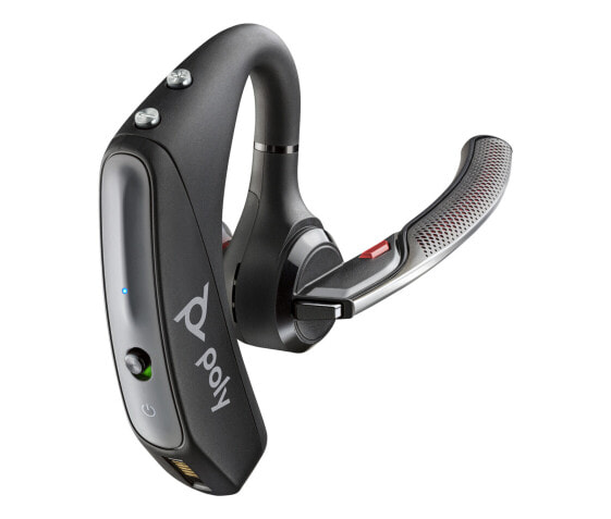 HP POLY Voyager 5200 Headset + USB-A-an-Micro-USB-Kabel Nanobeschichtungstechnologie, Kabellos, Büro/Callcenter, 20 g, Kopfhörer, Schwarz