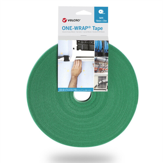 VELCRO One Wrap Band 25m 20mm Grün VEL-OW64145