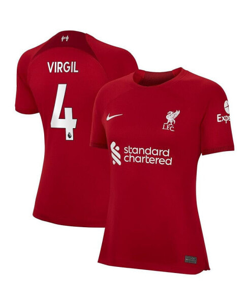 Women's Virgil Van Dijk Red Liverpool 2022/23 Home Replica Player Jersey