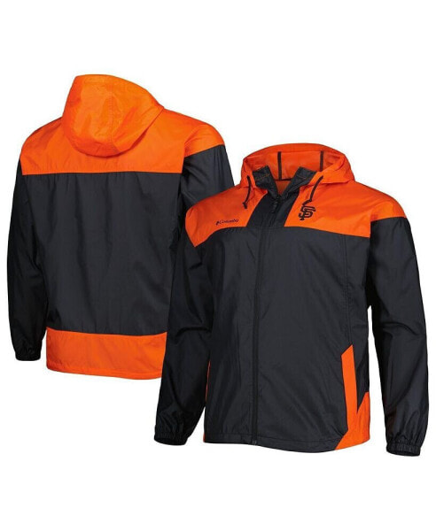 Men's Black San Francisco Giants Flash Forward Challenger Big and Tall Omni-Shade Full-Zip Windbreaker