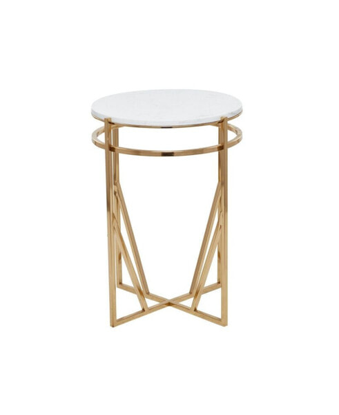 Iron Contemporary Accent Table