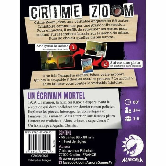 Настольная игра Asmodee Криминальное расследование: Загадочный писатель (FR)