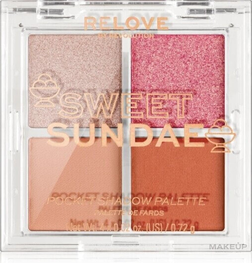 Lidschatten-Palette - Relove By Revolution Pocket Palette Sweet Sundae