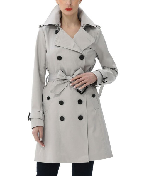 Women's Adley Water Resistant Hooded Trench Coat