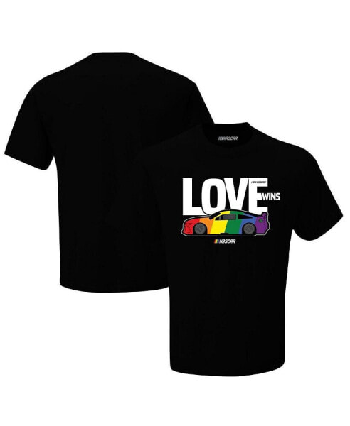 Men's Black NASCAR Love Wins T-shirt