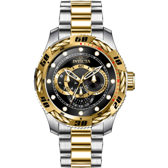 Invicta 45752 Men's Speedway Black and Gold Dial Bracelet Watch