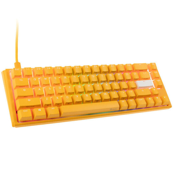 Ducky One 3 Yellow SF Gaming Tastatur, RGB LED - MX-Silent-Red (US)