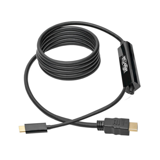 Tripp U444-006-H USB-C to HDMI Active Adapter Cable (M/M) - 4K - Black - 6 ft. (1.8 m) - 1.8 m - USB Type-C - HDMI - Male - Male - 3840 x 2160 pixels