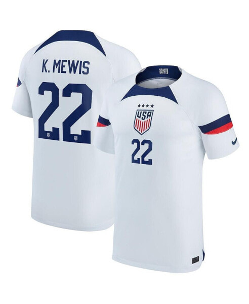 Youth Boys and Girls Kristie Mewis White USWNT 2022/23 Home Breathe Stadium Replica Player Jersey
