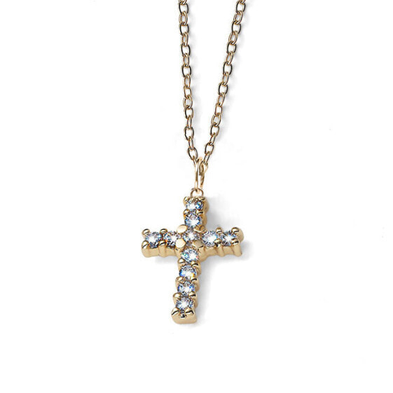Timeless gilded necklace with a cross People 12271G