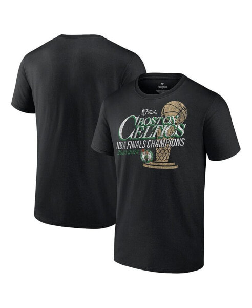 Men's Black Boston Celtics 2024 NBA Finals Champions Fast Break Finish Trophy T-Shirt