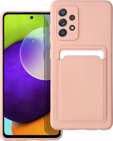 OEM Futerał CARD CASE do SAMSUNG A52 5G / A52 LTE ( 4G ) / A52S różowy