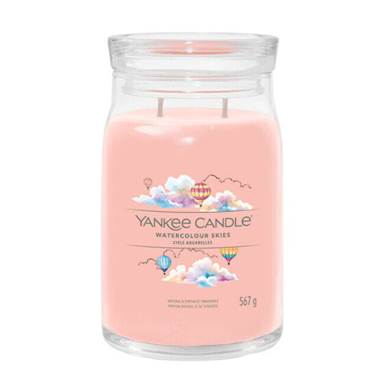 Aromatic candle Signature large glass Watercolor Skies 567 g