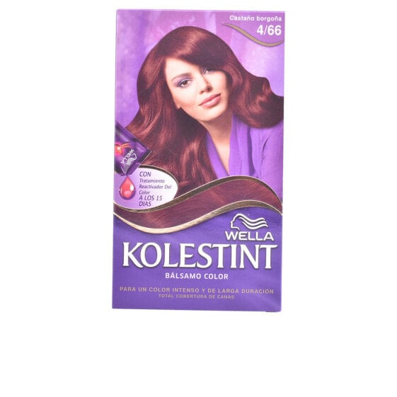 Краска для волос Wella KOLESTINT оттенок бальзам #4,66 каштаново-бургундский