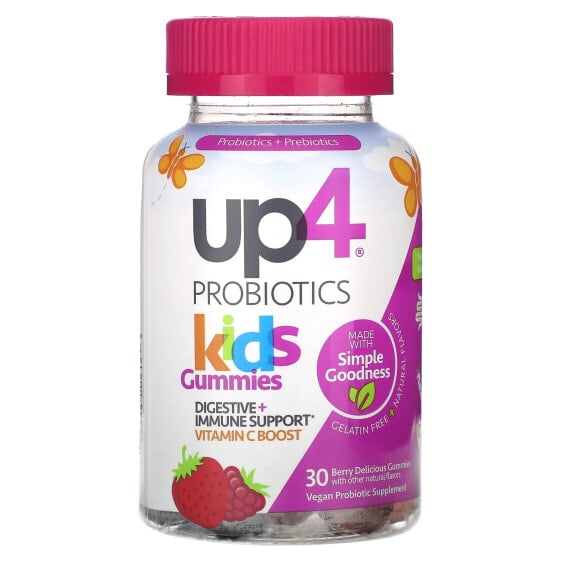 Витамины для детей UP4 Probiotics Kids Gummies вкусные ягодные 30 шт.
