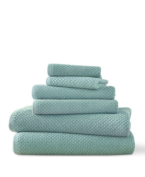 Lilly Cotton and Rayon from Bamboo 6 Piece Towel Set