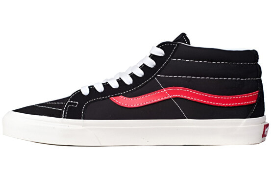 Vans SK8 MID 中帮 板鞋 男女同款 黑红 / Кроссовки Vans SK8 MID VN0A391FTP2