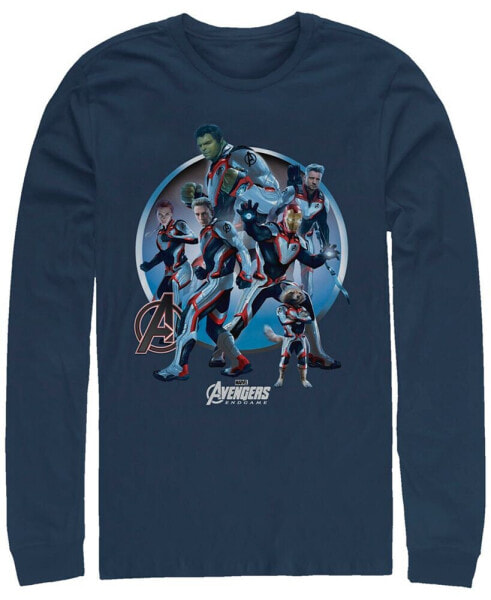 Marvel Men's Avengers Endgame Suit Group, Long Sleeve T-shirt