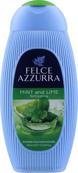 Erfrischendes Duschgel - Felce Azzurra Mint and Lime Shower Gel 400 ml