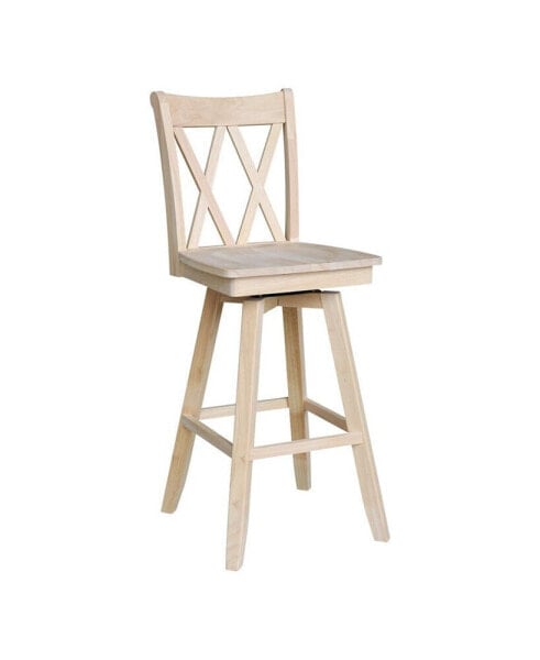 Барный стул с двойной спинкой и функцией вращения International Concepts