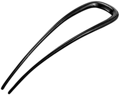 Large Sleek Hair Pin Black